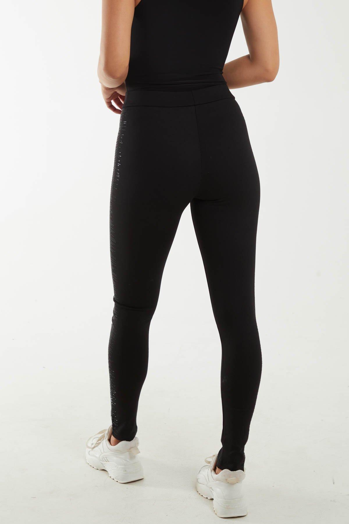 Diamante Side Detail Leggings