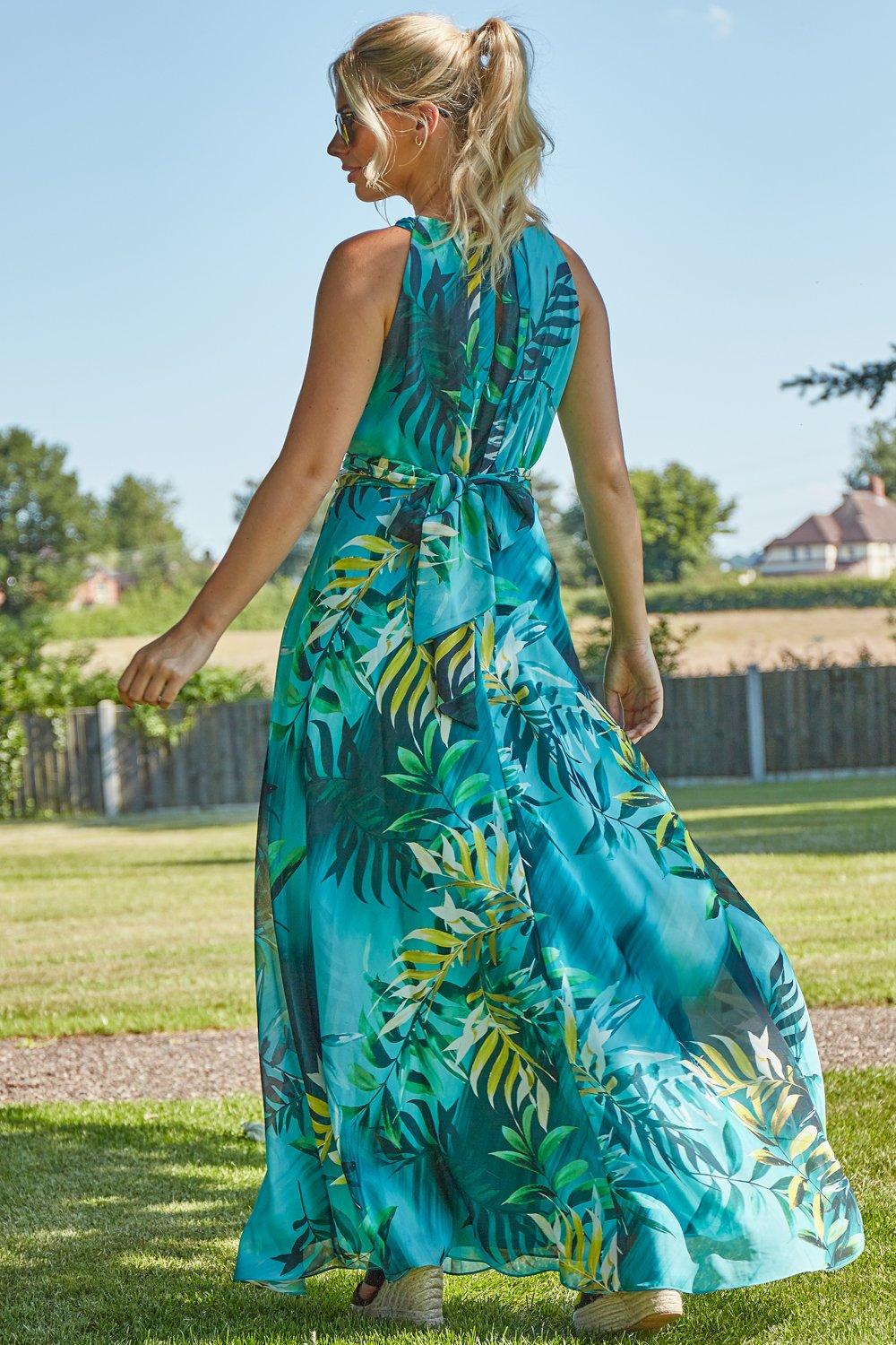 Tropical maxi dress clearance uk