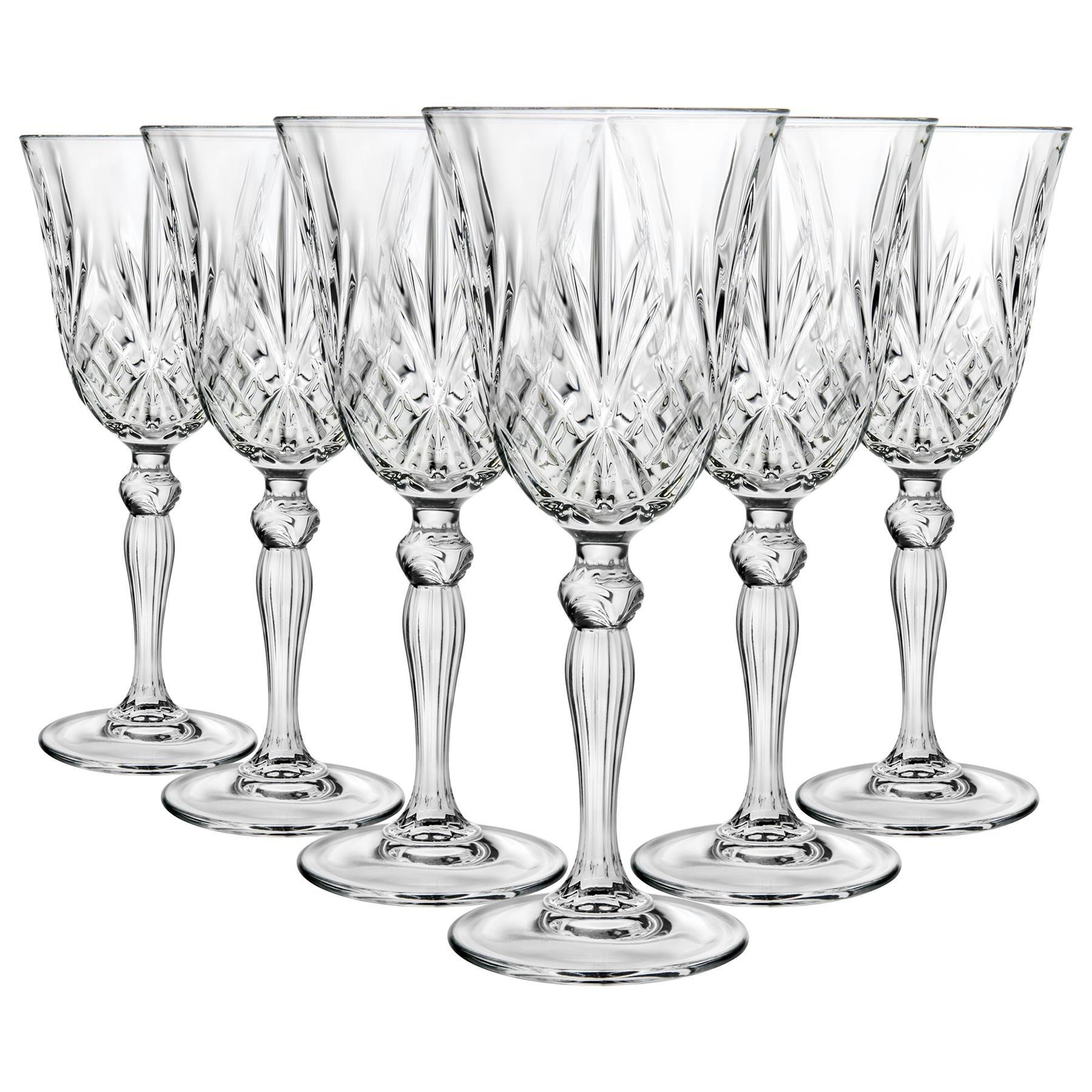 RCR Luxion Melodia Wine Glasses, Crystal, Clear, Set of 6