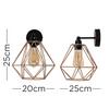 ValueLights Cambourne Industrial Black Indoor Wall Light thumbnail 5
