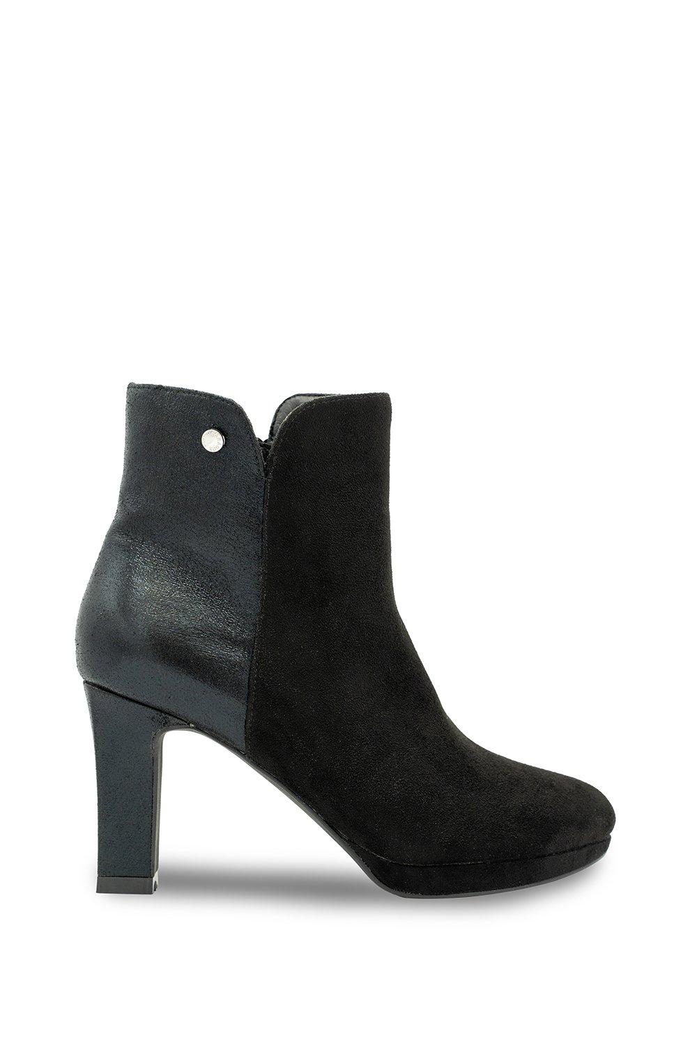 black microsuede boots