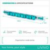 LIVIVO Mop & Broom Storage Holder - Wall Mounting Friction Grip & Adjustable Hook Rack thumbnail 6