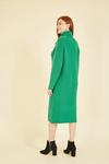 Yumi Green Roll Neck Knitted Midi Jumper Dress thumbnail 4