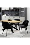 Life Interiors 'Milano Duke' Dining Set with an Oak Table and 4 Dining Chairs thumbnail 1