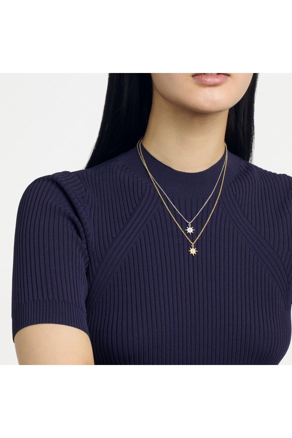 Ted Baker Saigi star pendant necklace in silver and crystal | ASOS