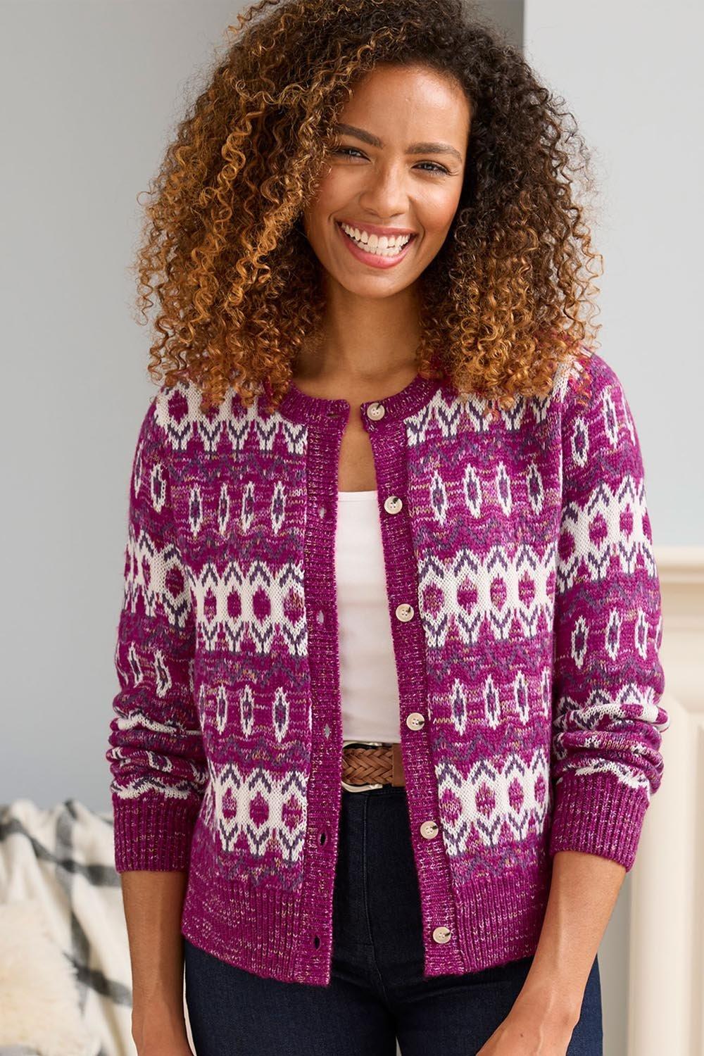 Fair isle clearance cardigan