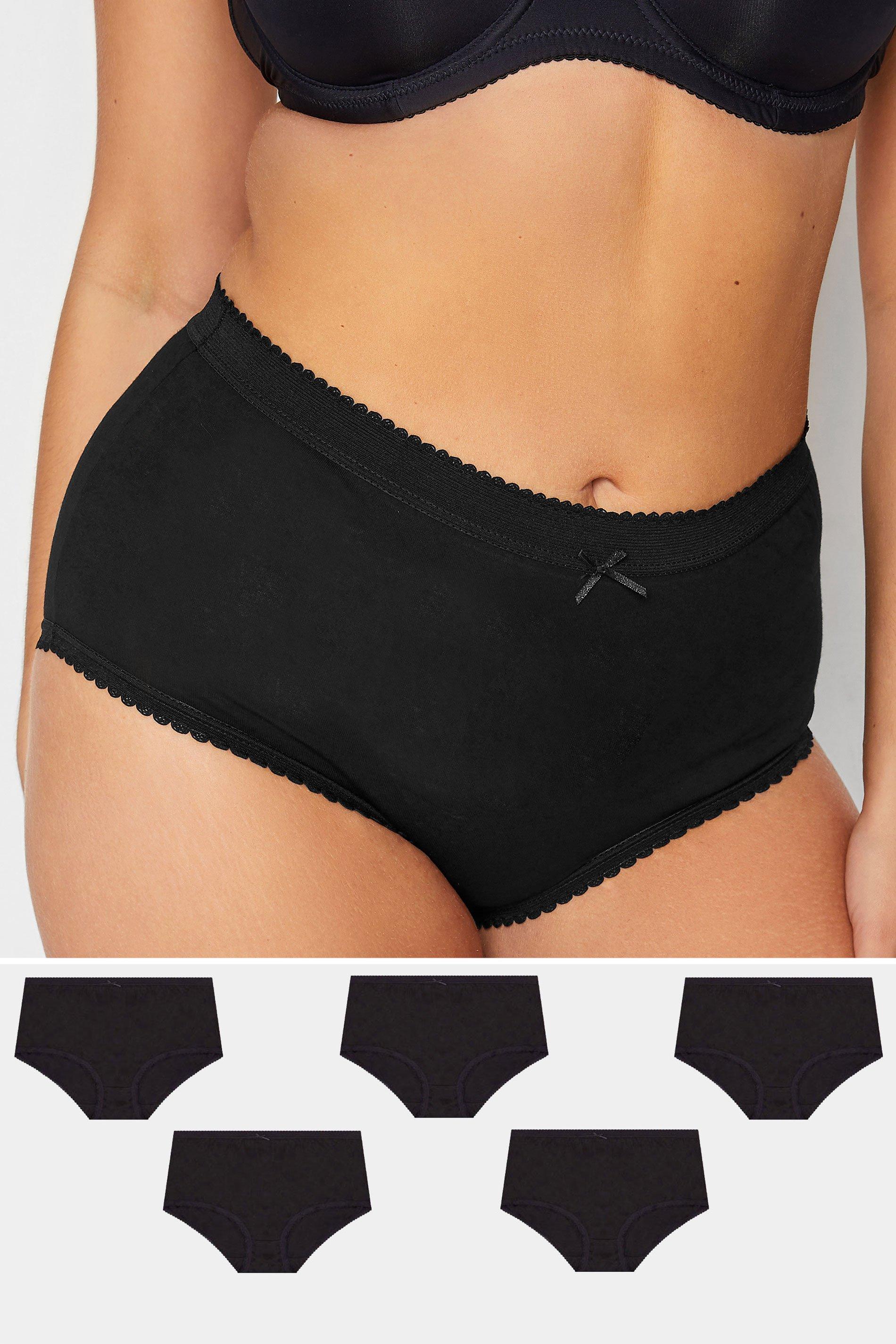 5 Pack No-VPL Scalloped Briefs at Cotton Traders