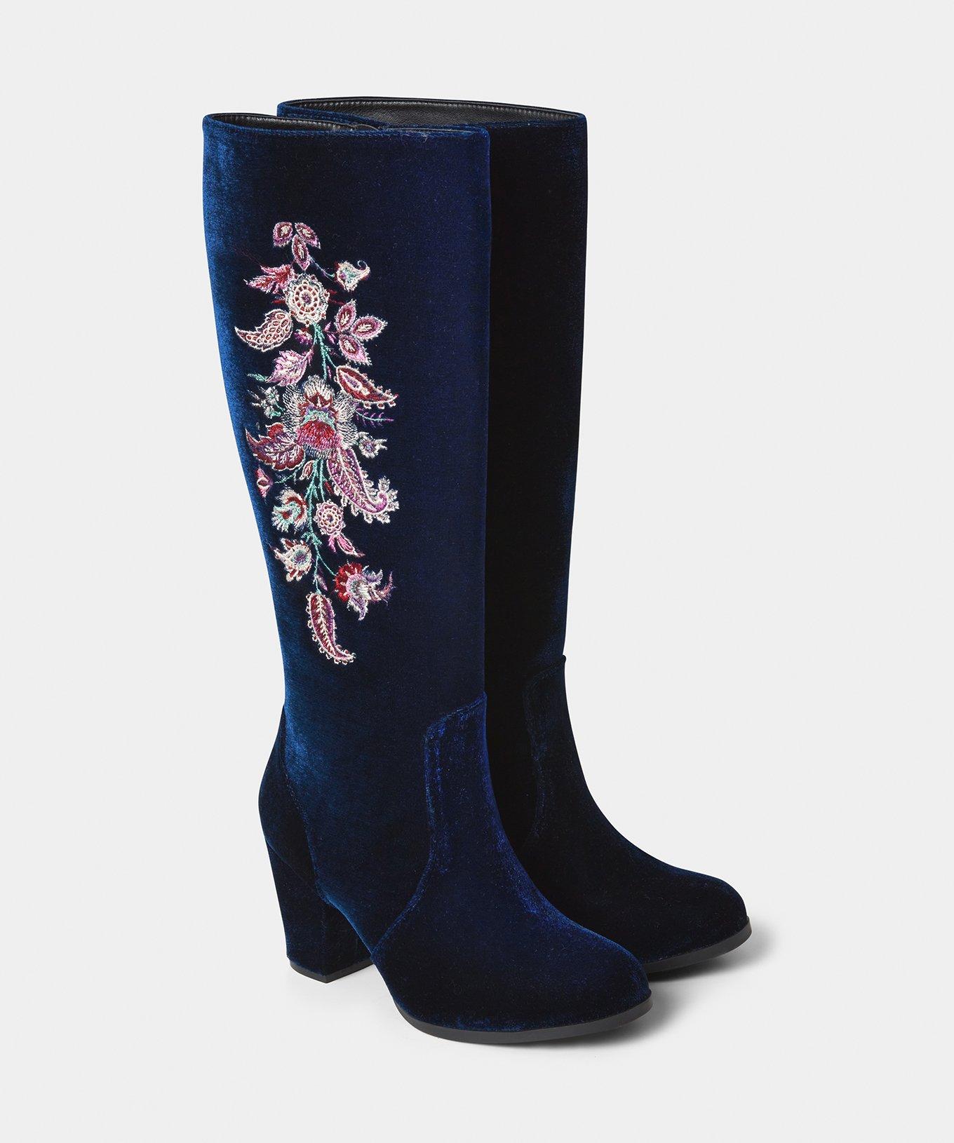 Wallis hot sale navy boots