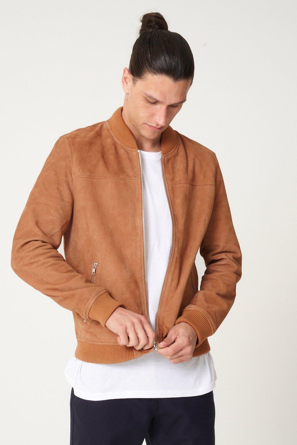 Suede hot sale tan jacket