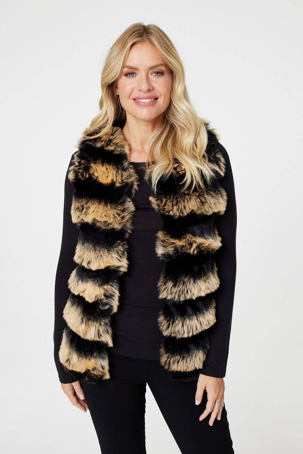 Faux fur sales gilet oasis