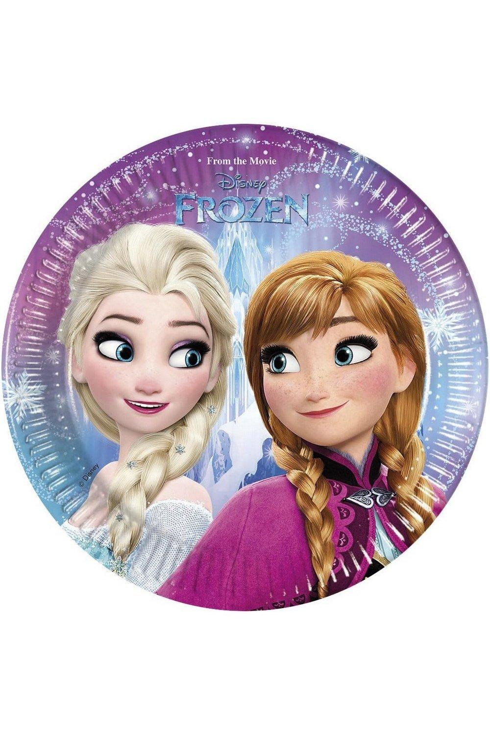 Party Decorations | Anna And Elsa Party Plates (Pack of 8) | Frozen