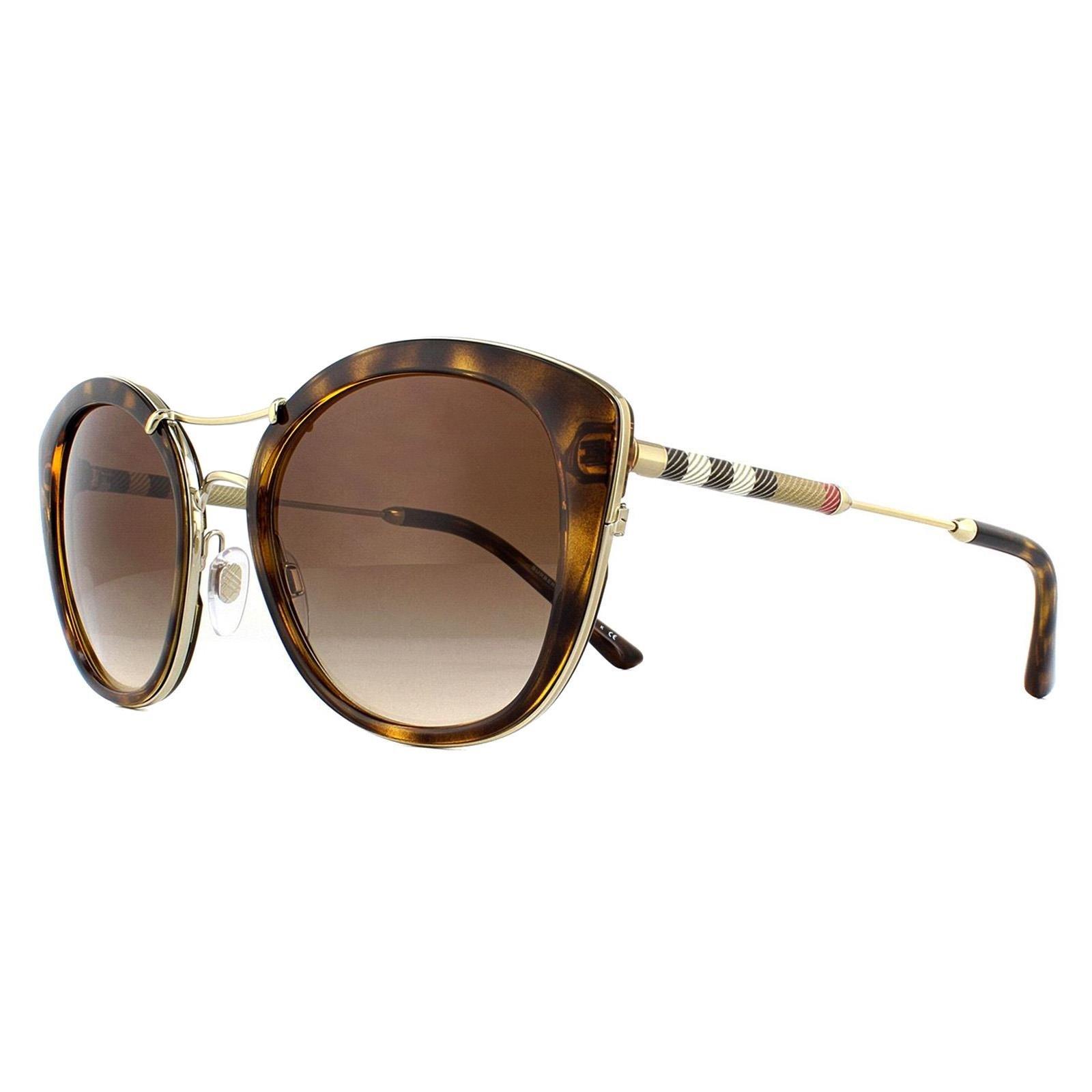 Sunglasses Cat Eye Dark Havana Brown Gradient Sunglasses Burberry