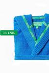 United Colors of Benetton United Colors 100% Cotton Bathrobe with Hoodie L/XL Blue thumbnail 4