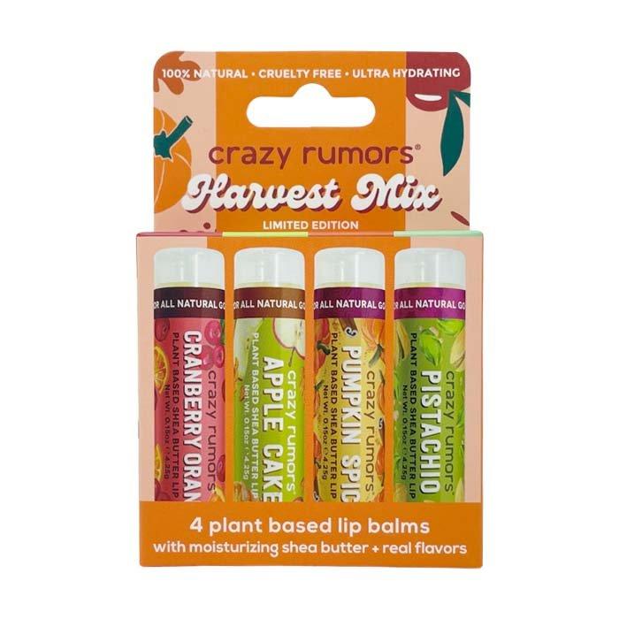 Lips Harvest Mix 4 Pack Cranberry Orange Apple Cake Pumpkin