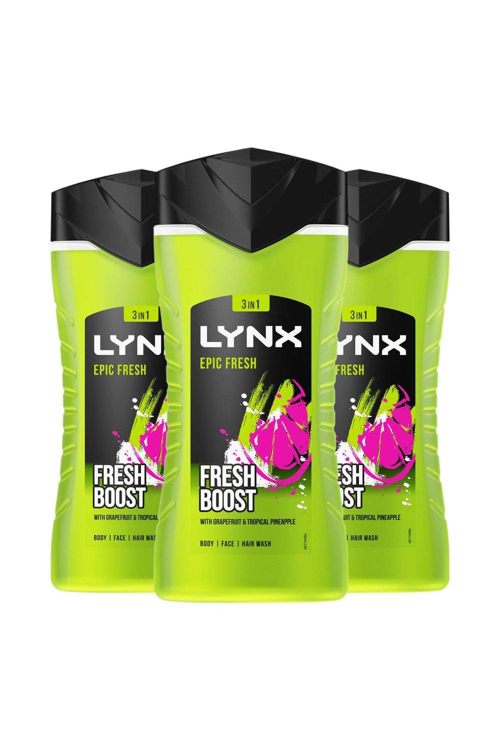 Bath & Body | 'Shower Gel' Epic Fresh 225ml, 3 Pack | Lynx