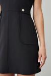 Principles Black Premium Tab Detail Mini Dress thumbnail 3