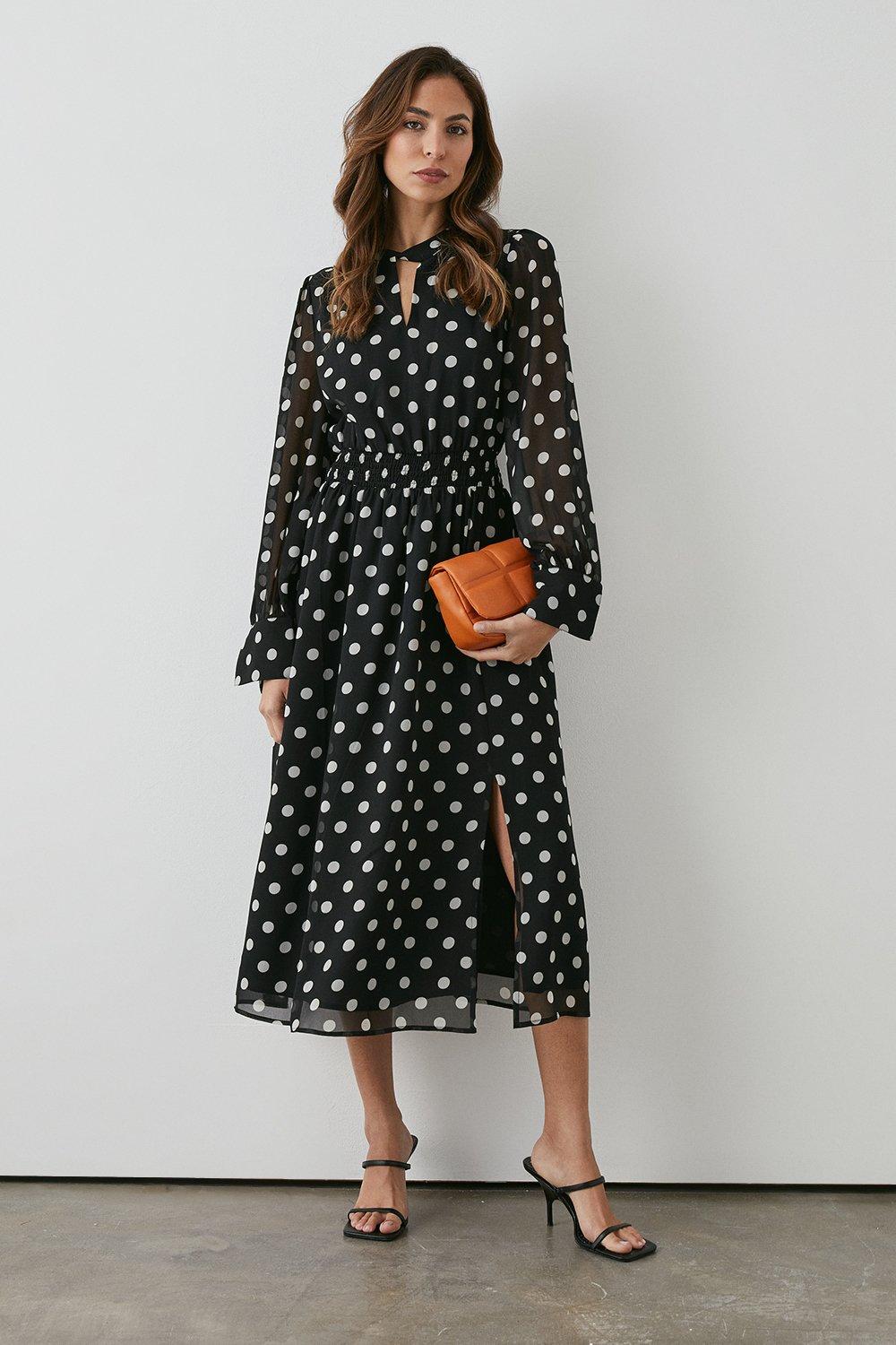 Dresses | Black Spot Keyhole Dress | Principles