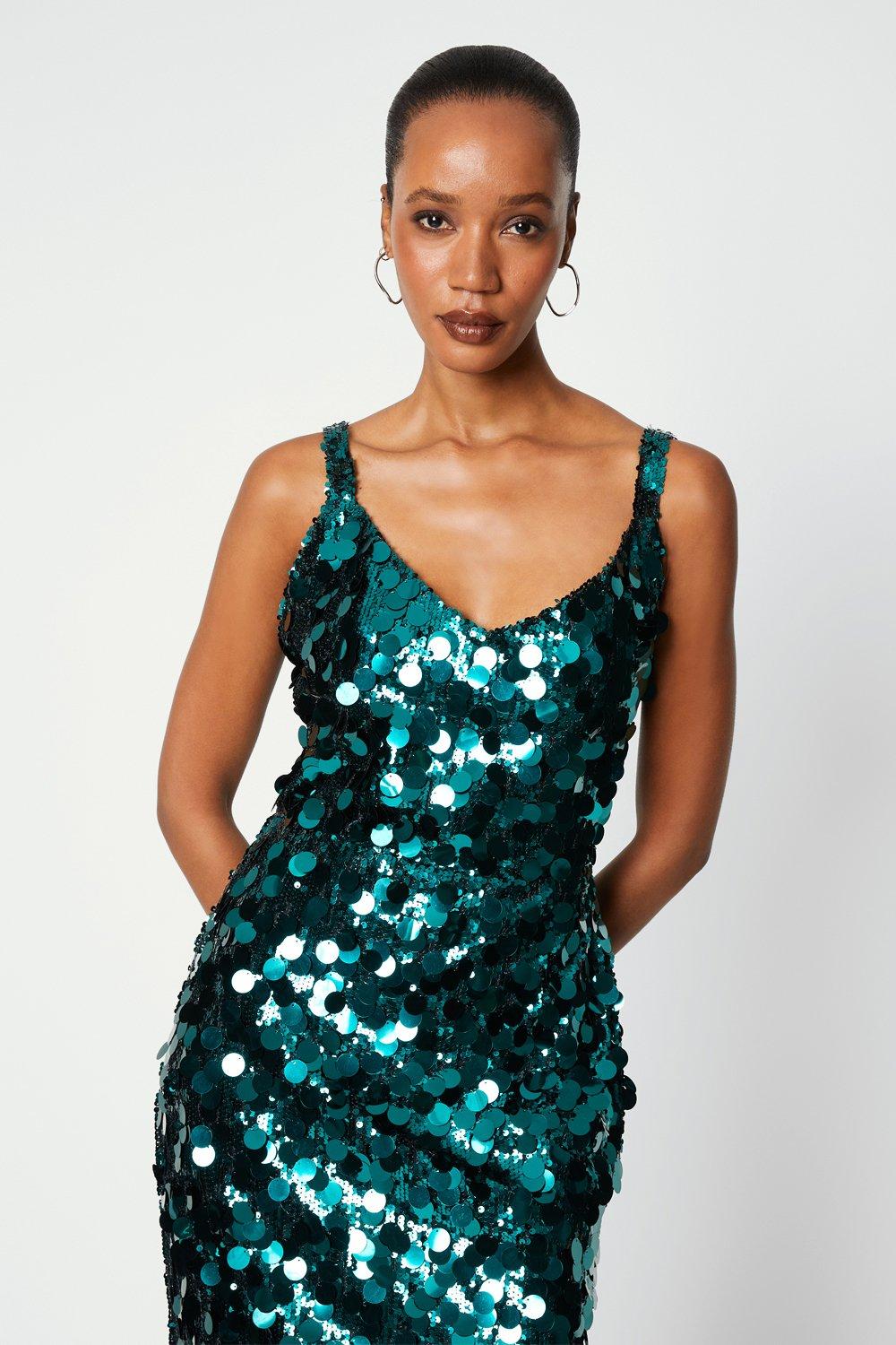 Oasis shop glitterball dress