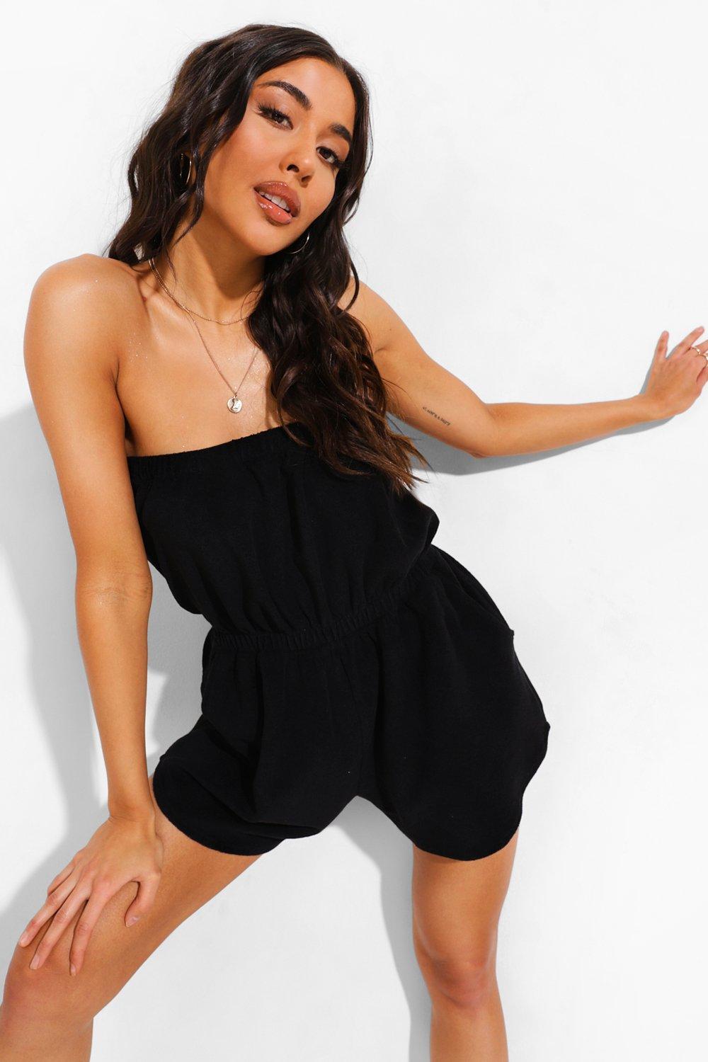 Bandeau beach playsuit hot sale uk